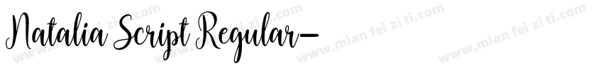 Natalia Script Regular字体转换